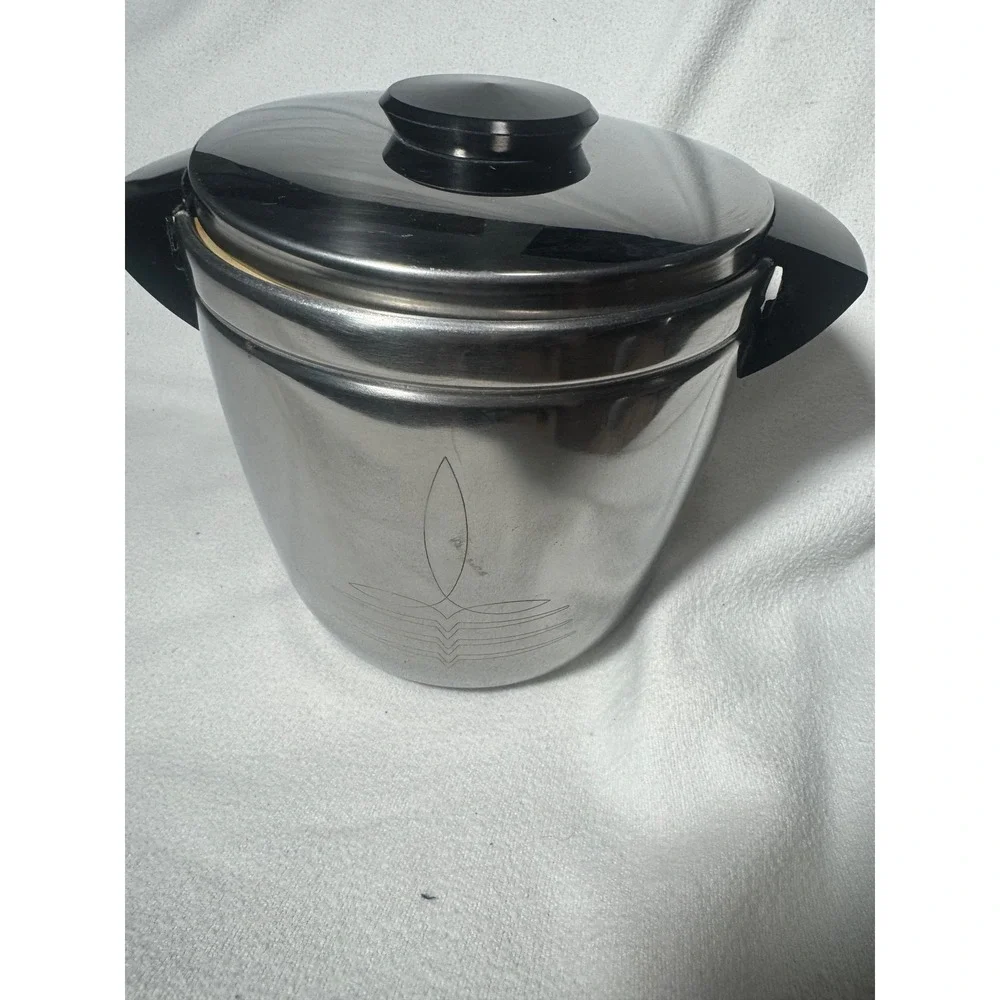 Vintage Stanley Landers Frary & Clark Stainless Steel Insulated Ice Bucket 9852